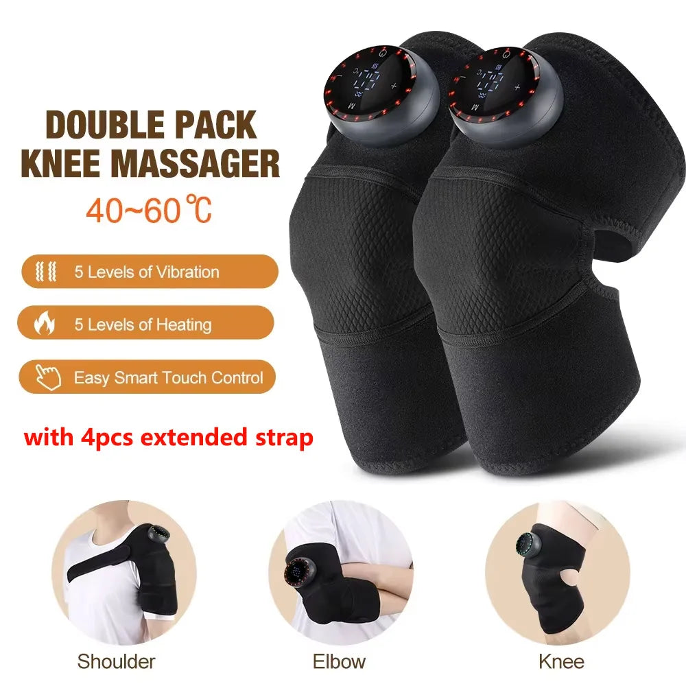 3-in-1 Heated Knee Massager with Vibration