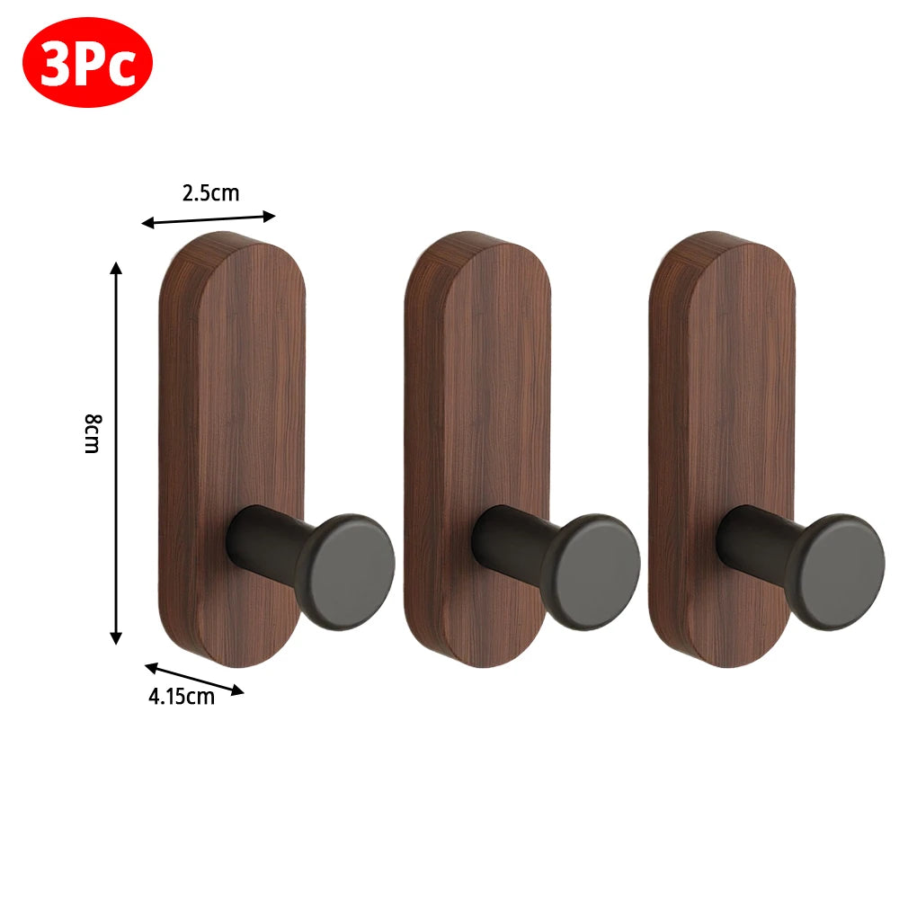 Self-Adhesive Wood Wall Hook