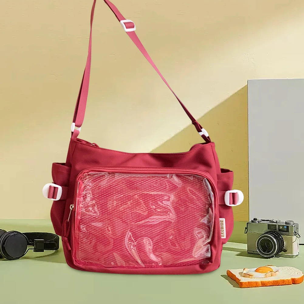 Japanese Style Ita Messenger Bag with Clear Display Window