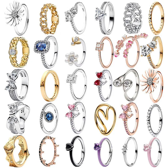 925 Sterling Silver Zircon Fashion Ring