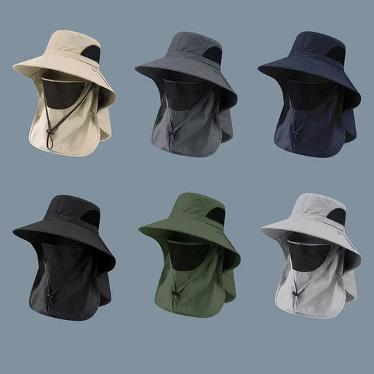 UV Protection Sun Hat with Removable Face &amp; Neck Flap