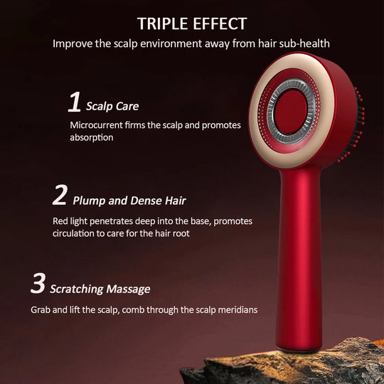 Electric Scalp Massage Comb with Liquid Applicator