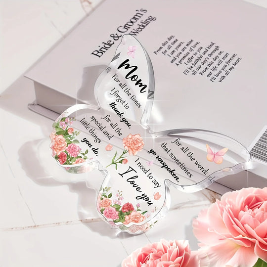Butterfly Acrylic Mom Appreciation Keepsake