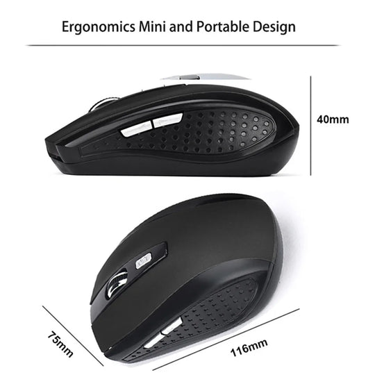 2.4G Wireless Optical Mouse with USB Receiver