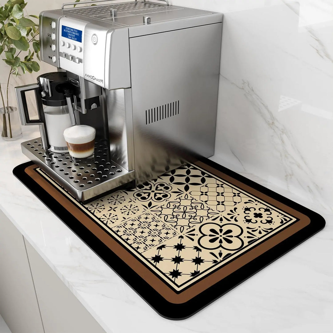Water-Absorbent Diatom Dish Drying &amp; Coffee Machine Mat