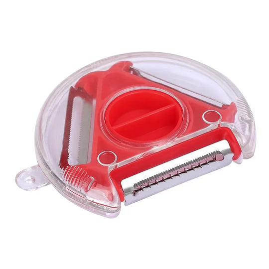 3-in-1 Rotary Vegetable Peeler &amp; Julienne Slicer