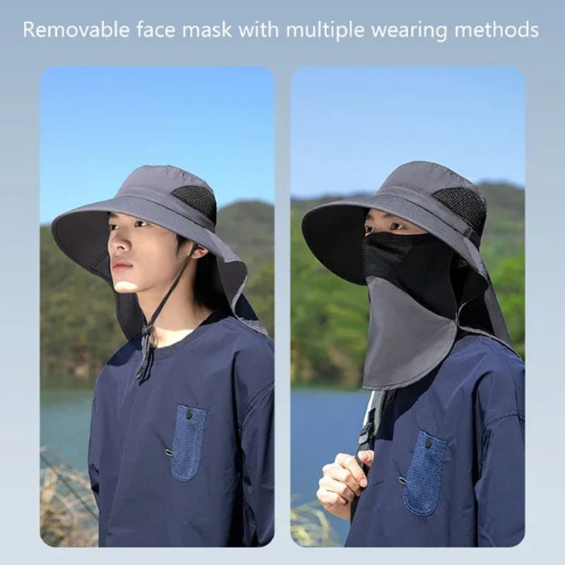 UV Protection Sun Hat with Removable Face &amp; Neck Flap