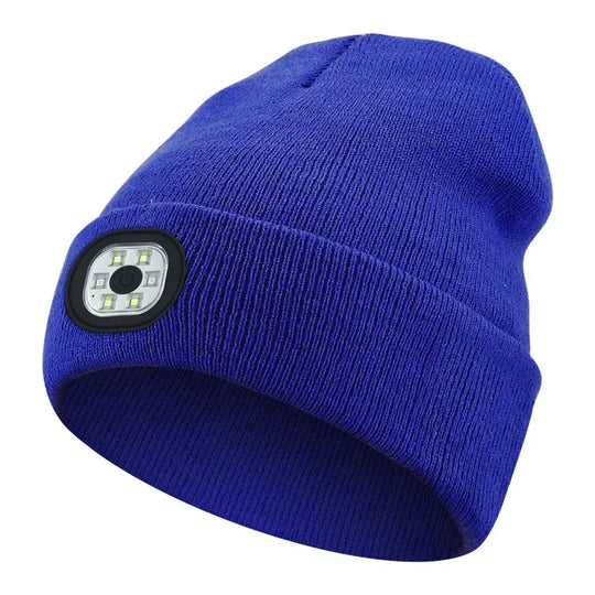 Rechargeable LED Light Beanie for Outdoor Activities