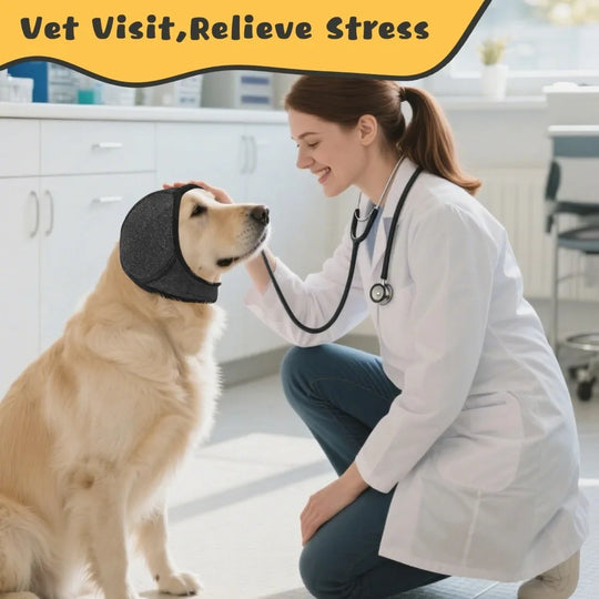 Adjustable Dog Ear Noise Protection Wrap for Grooming