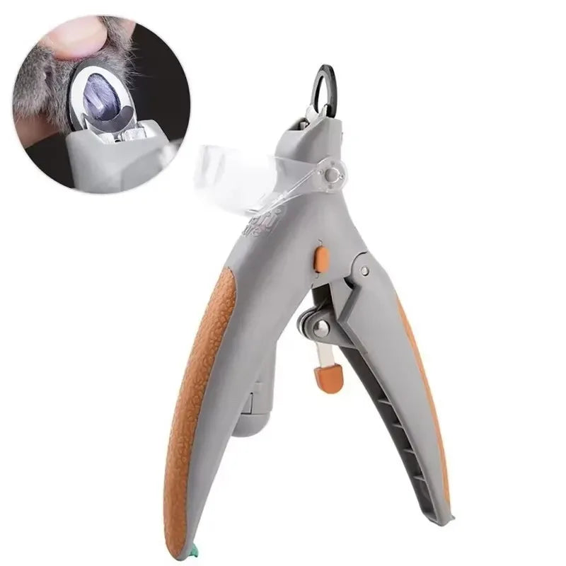 LED Pet Nail Clipper with Safety Light for Dogs &amp; Cats