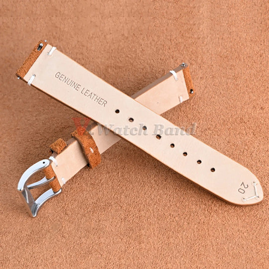 Quick Release Suede Leather Watch Band for Traditional Watches