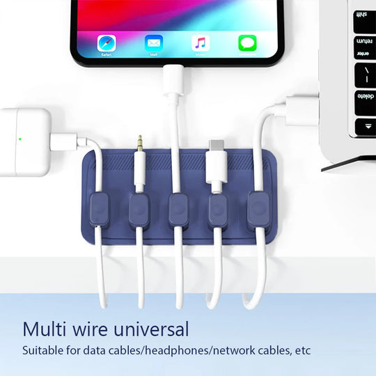 Magnetic Cable Organizer Clip Holder for Desk &amp; Cables