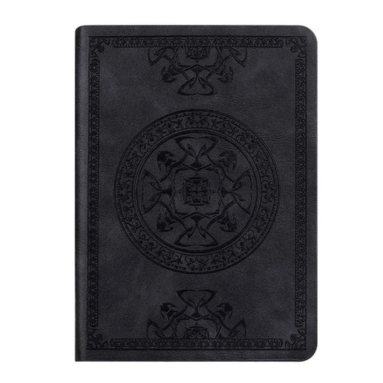 Vintage Pattern Leather Notebook – A6 Journal