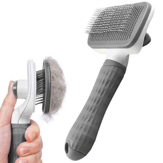 Self Cleaning Pet Slicker Brush for Dogs &amp; Cats