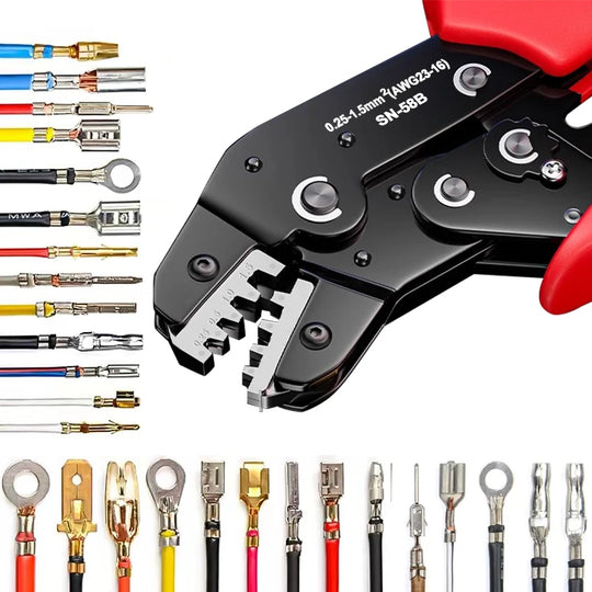 SN-58B Ratcheting Crimping Tool for Open Barrel Terminals