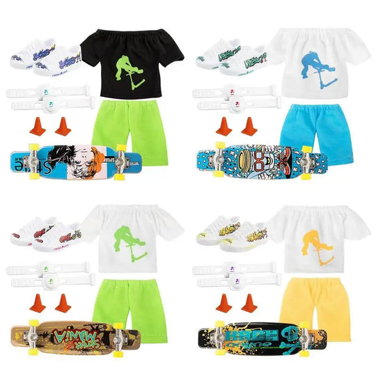 Mini Finger Skateboard &amp; Scooter Play Set
