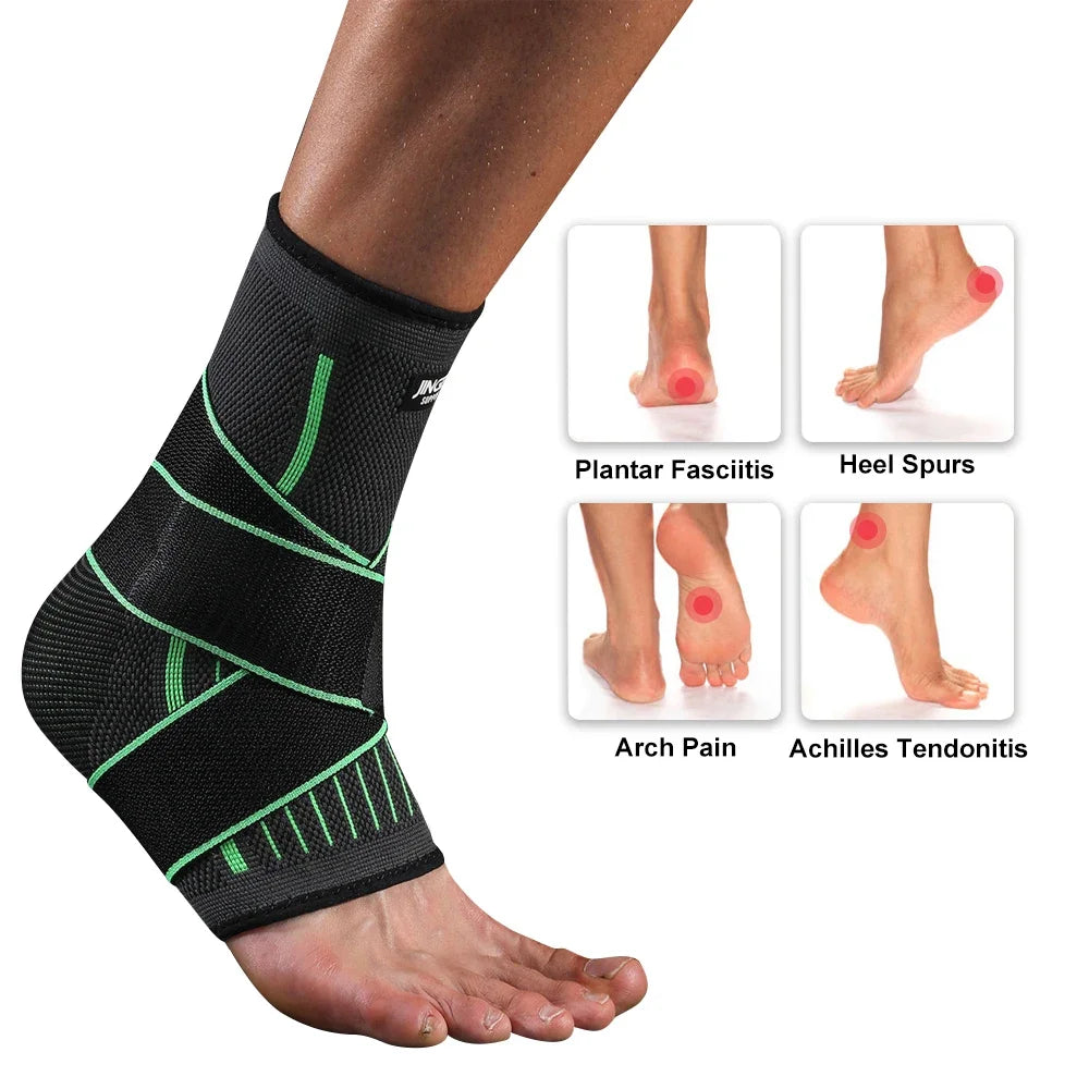 Adjustable Compression Ankle Brace Support Sleeve