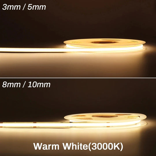 COB LED Strip Light 12V/24V Flexible Tape Light
