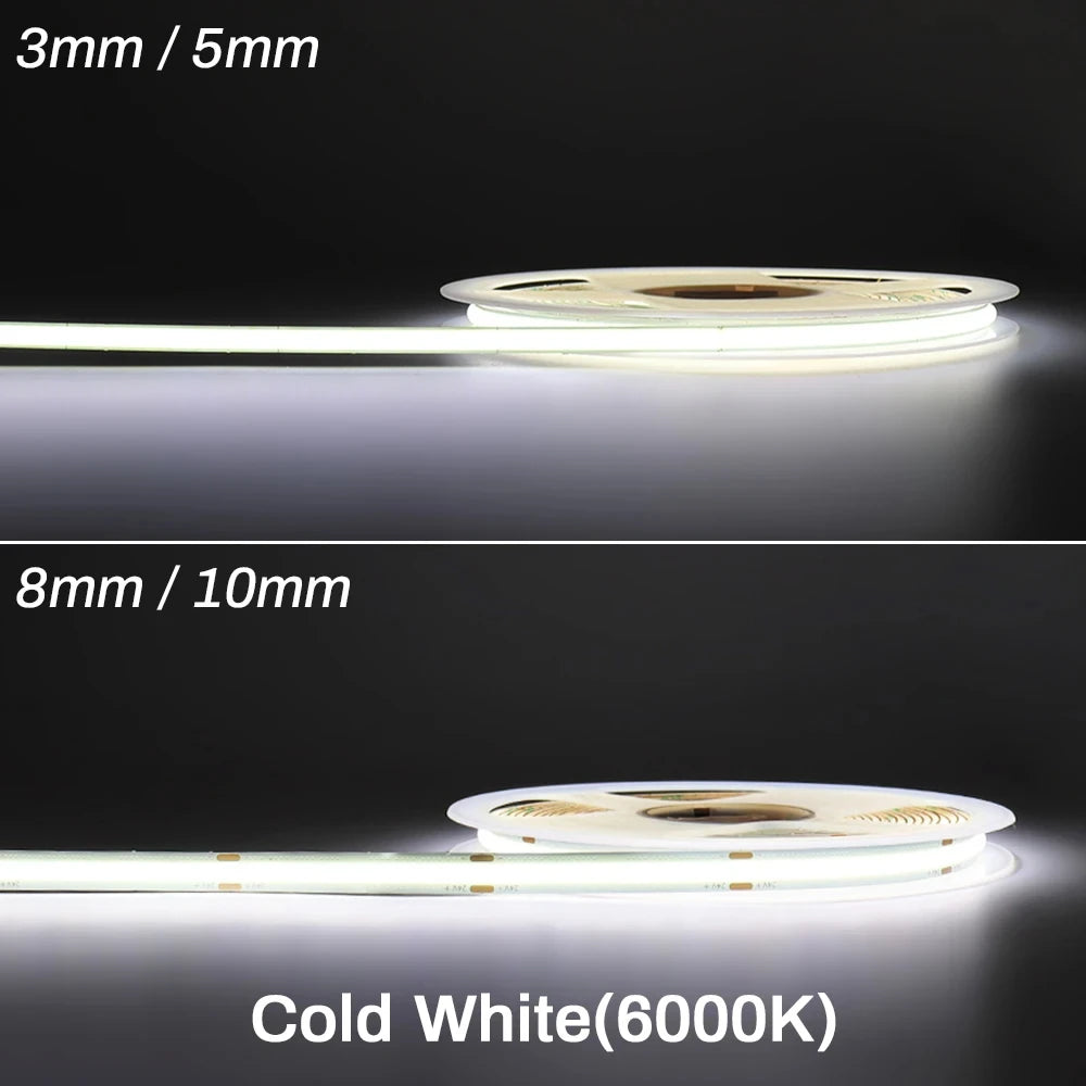 COB LED Strip Light 12V/24V Flexible Tape Light
