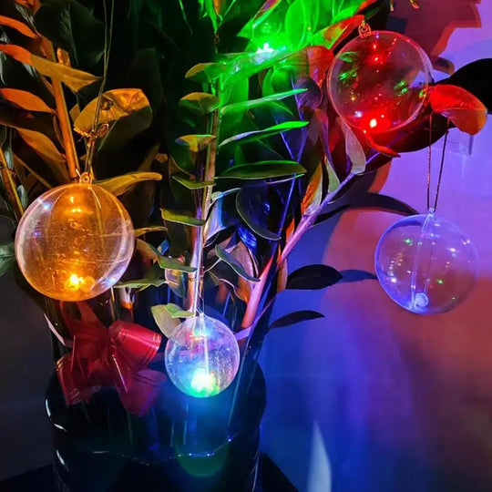 10-Piece LED Light-Up Christmas Ornament Ball Set