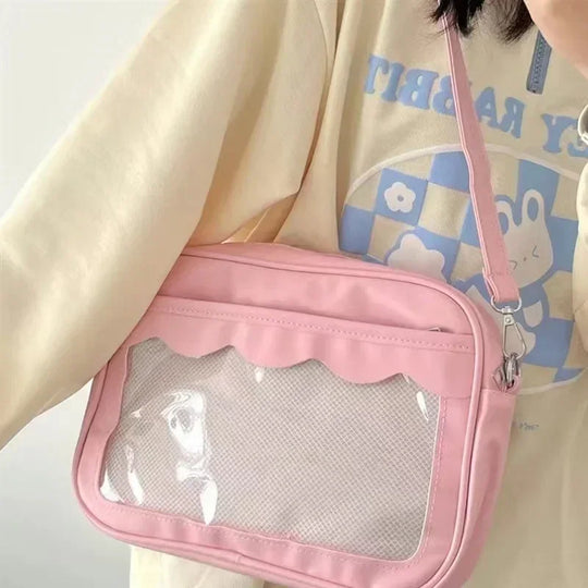 Japanese Ita Messenger Bag with Clear Display Window