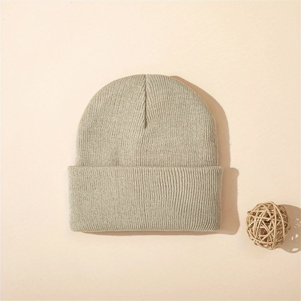 4-Piece Baby Knit Cuffed Beanie Set