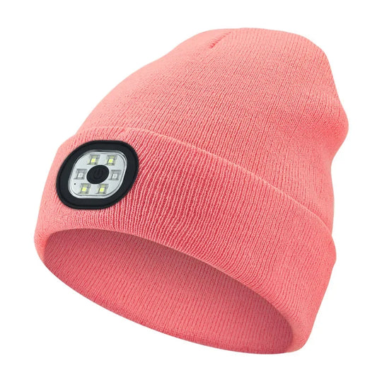 Rechargeable LED Light Beanie for Outdoor Activities