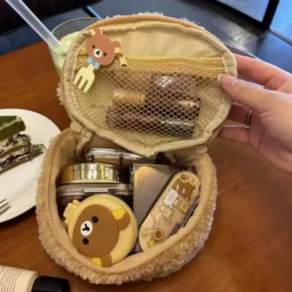 Rilakkuma Plush Bear Makeup &amp; Travel Organizer