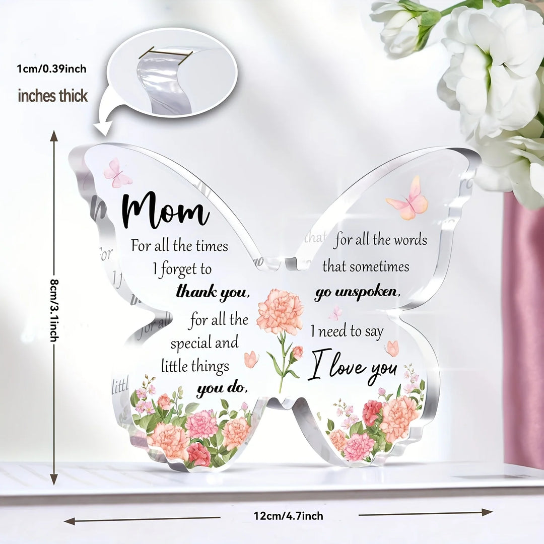 Butterfly Acrylic Mom Appreciation Keepsake