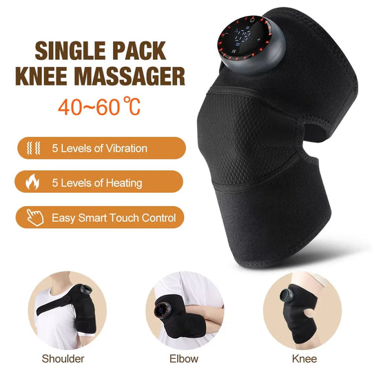 3-in-1 Heated Knee Massager with Vibration