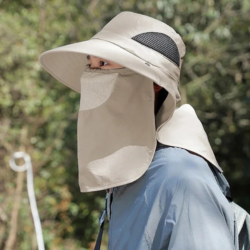 UV Protection Sun Hat with Removable Face &amp; Neck Flap