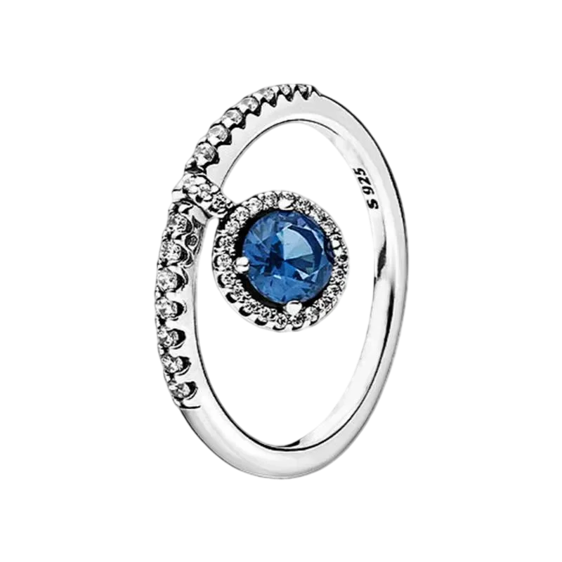925 Sterling Silver Zircon Fashion Ring