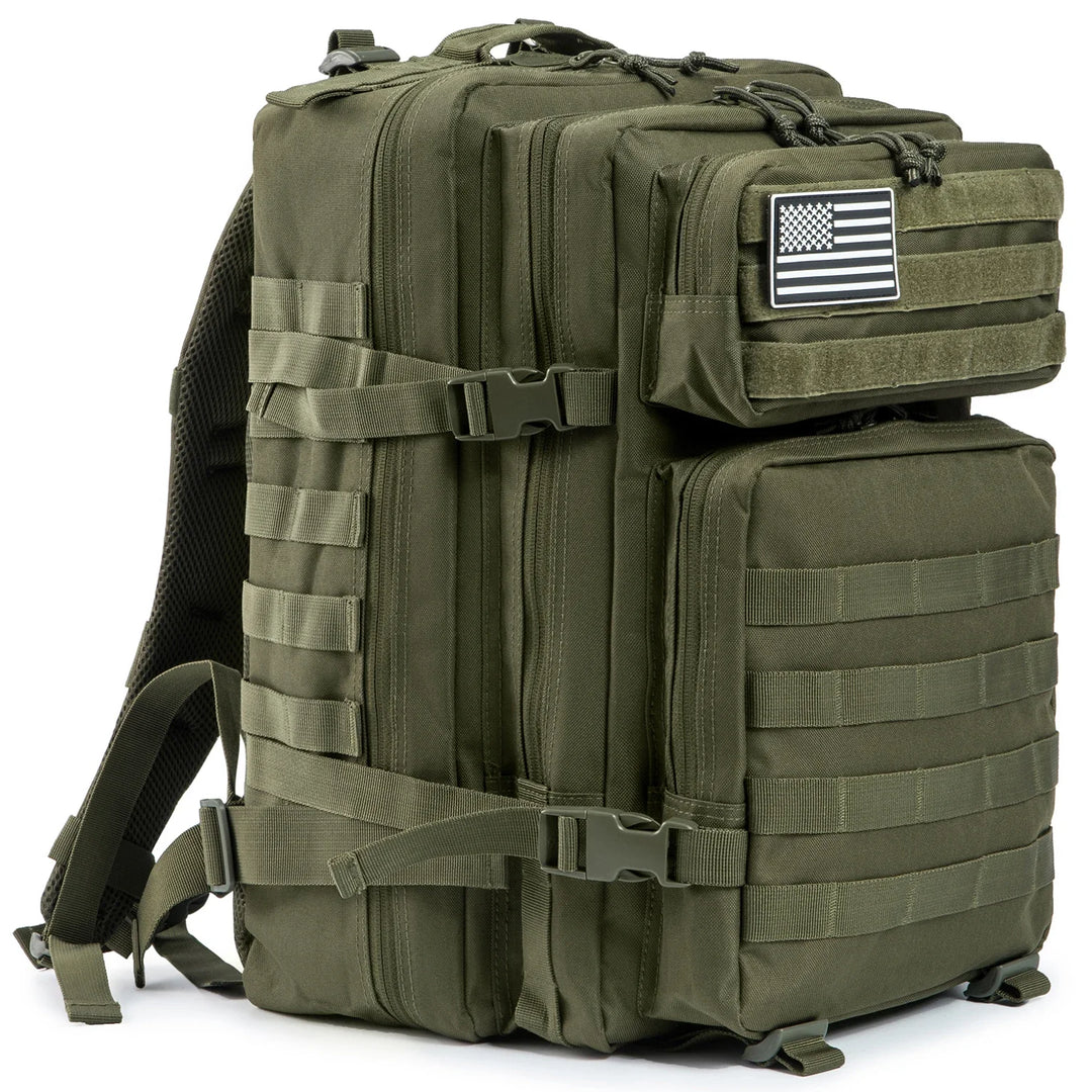 45L Tactical Backpack with Multi-Compartment Storage