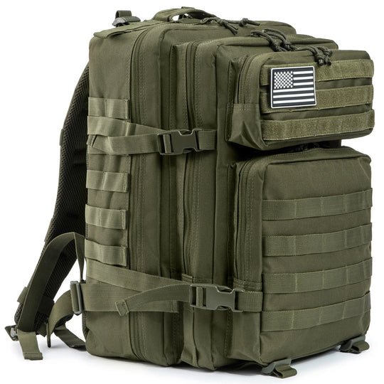 45L Tactical Backpack with Multi-Compartment Storage