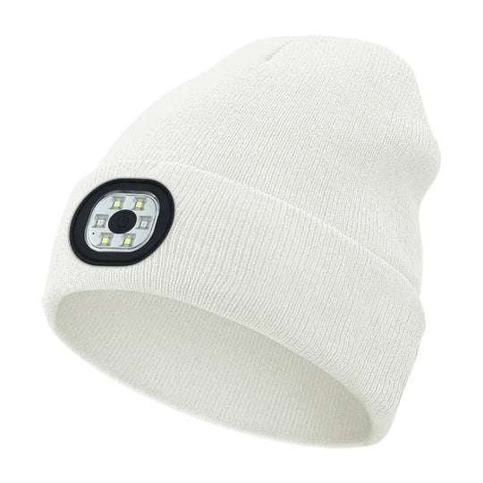 Rechargeable LED Light Beanie for Outdoor Activities