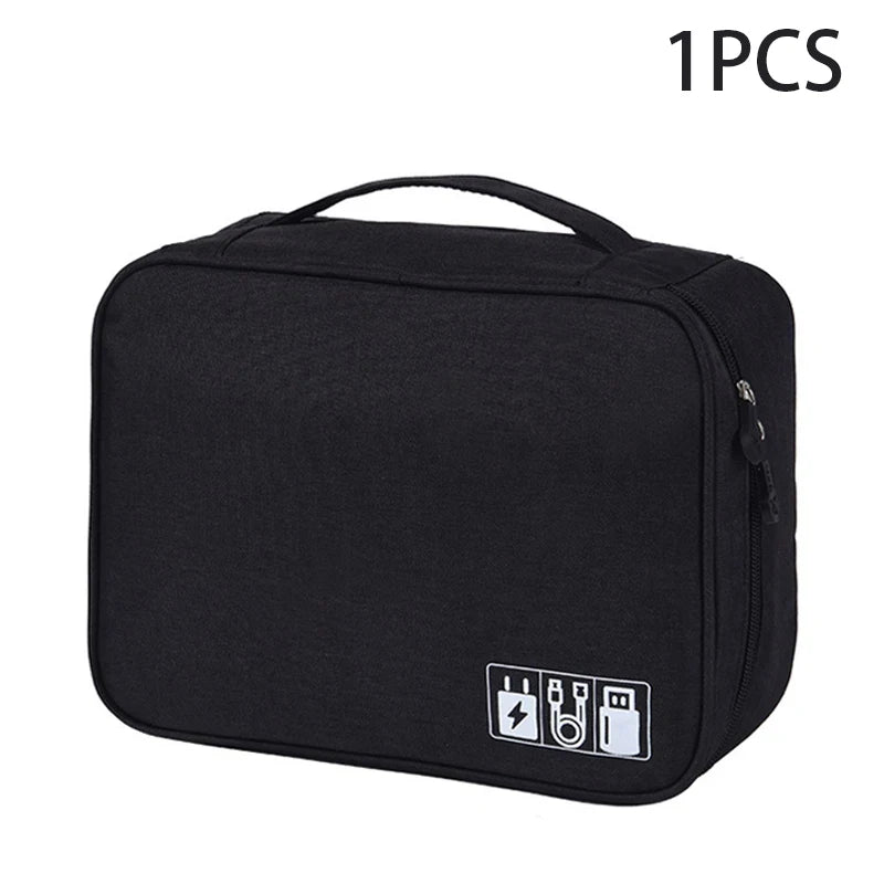 Travel Electronics Organizer Case for Cables &amp; Chargers