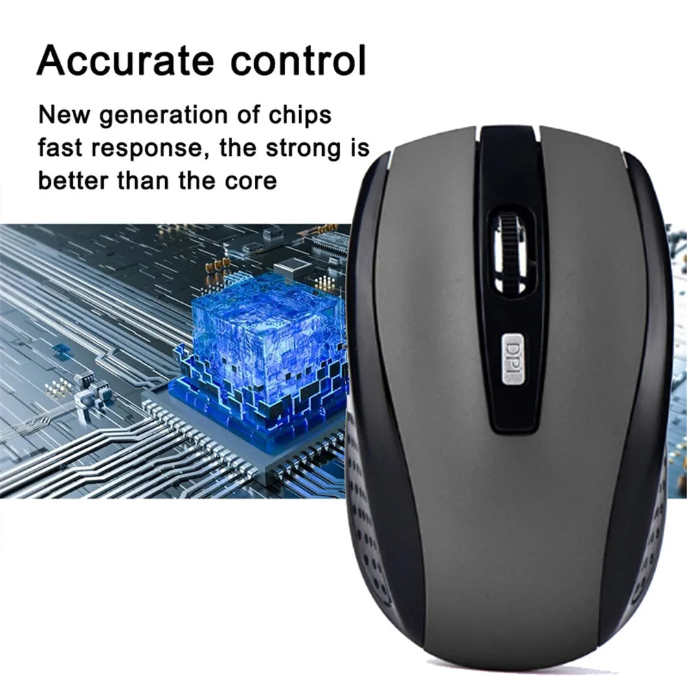 2.4G Wireless Optical Mouse with USB Receiver