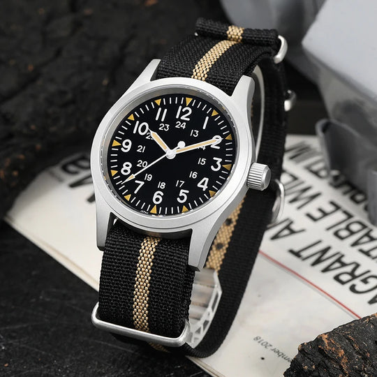 Militado ML05 38mm Field Watch Sapphire 100M VH31 Quartz