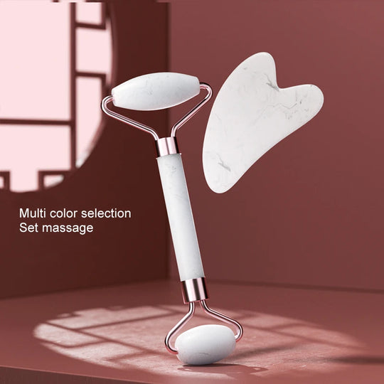 Facial Massage Roller &amp; Scraping Board Set