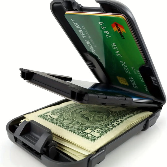 RFID Blocking Aluminum Wallet with Money Clip