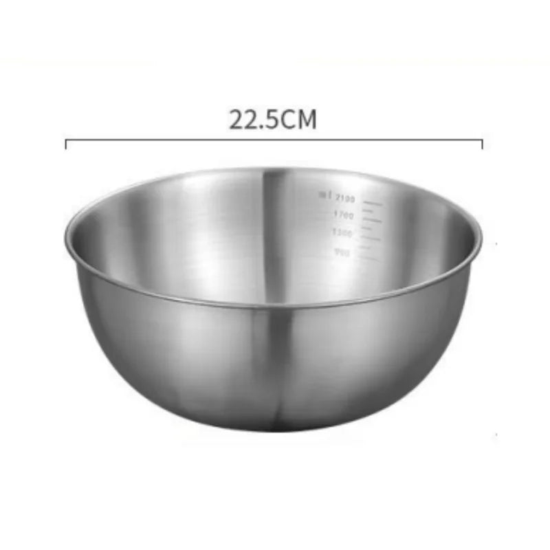 Stainless Steel Mixing Bowl with Measuring Scale