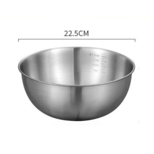 Stainless Steel Mixing Bowl with Measuring Scale