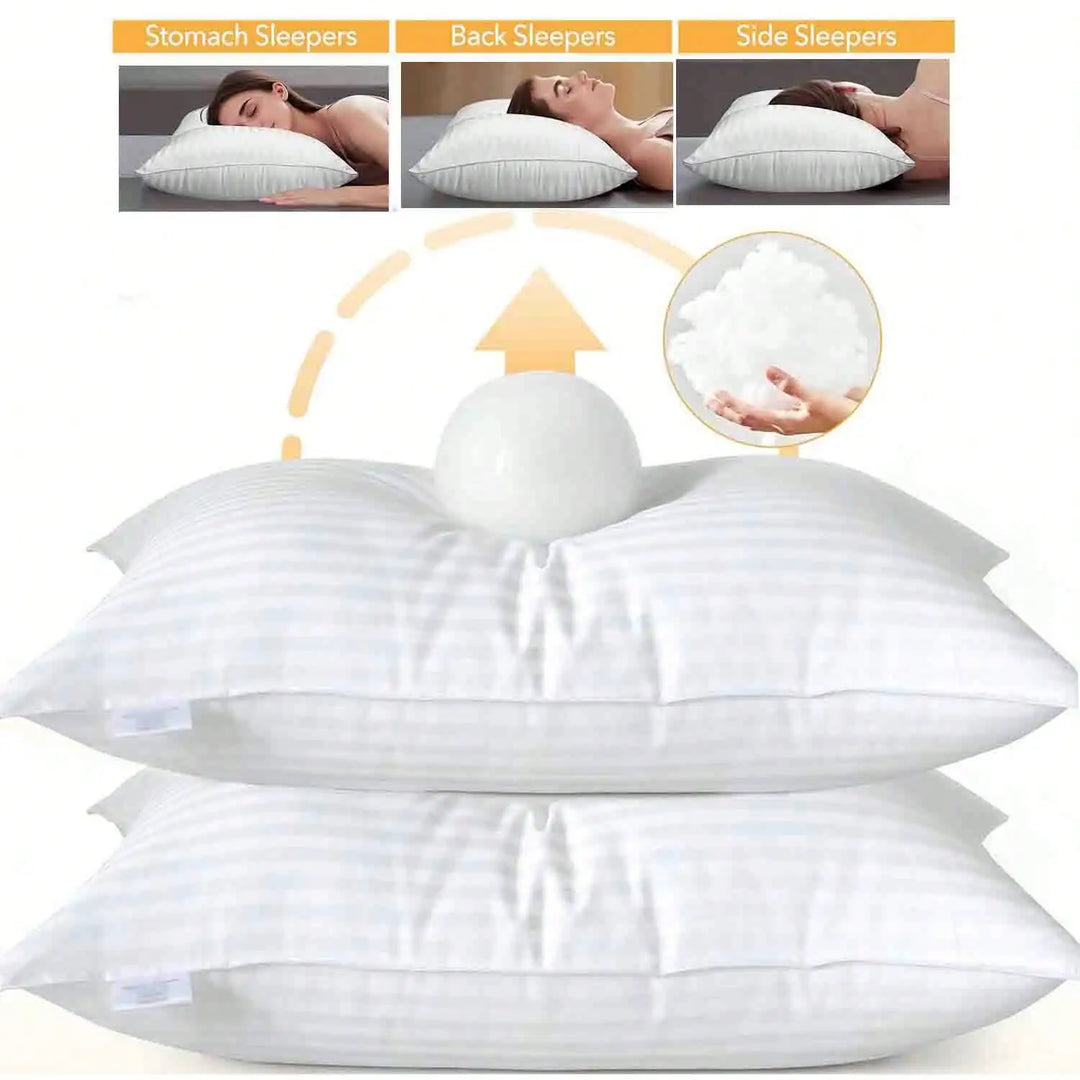 Deluxe Hotel Quality Down Alternative Bed Pillow
