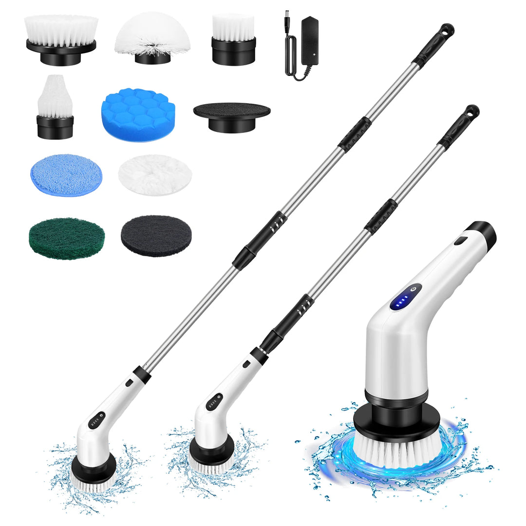 DayPlus Cordless Electric Spin Scrubber 10-in-1 Cleaning Brush