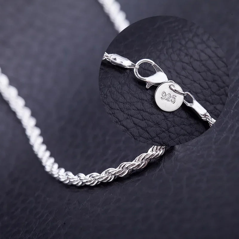 4mm Classic Rope Chain Necklace