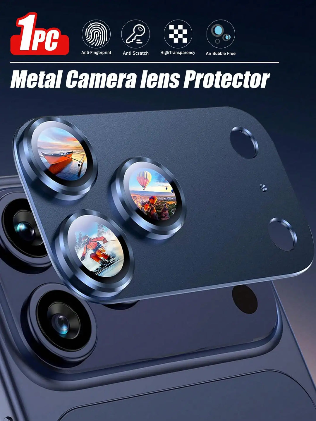9H Tempered Glass Camera Lens Protector for iPhone