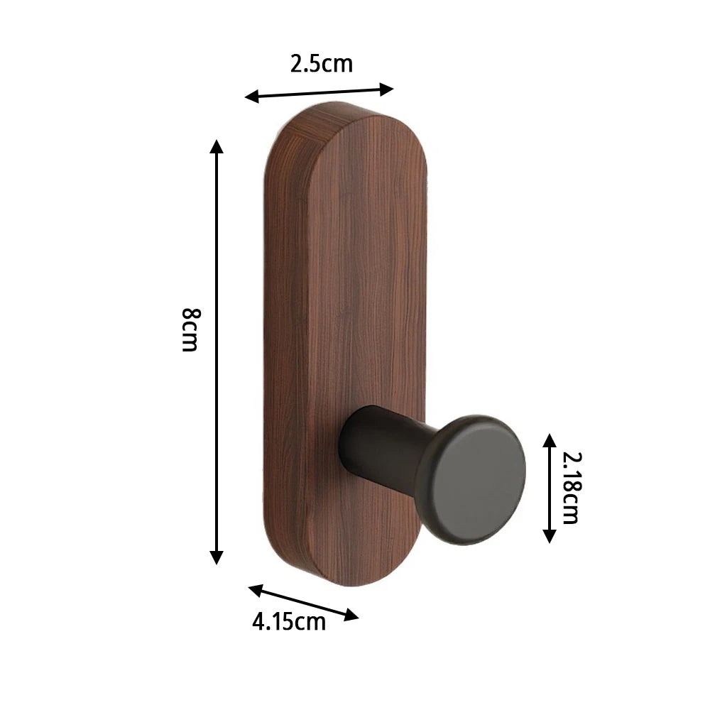 Self-Adhesive Wood Wall Hook