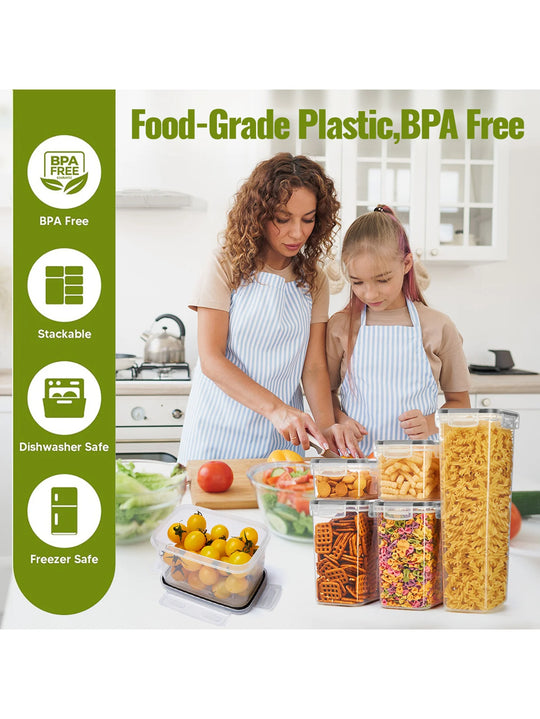 24-Piece Dry Food Storage Container Set