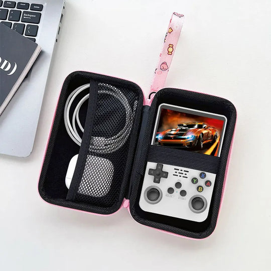 Portable Game Console Carrying Case with Wrist Lanyard