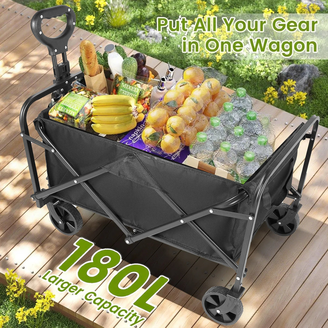 Heavy Duty Foldable Steel Utility Wagon Cart
